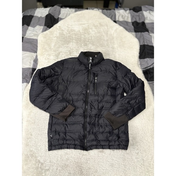 Calvin Klein Packable Lightweight Premium‎ Down Mens Small Gray Puffer Jacket